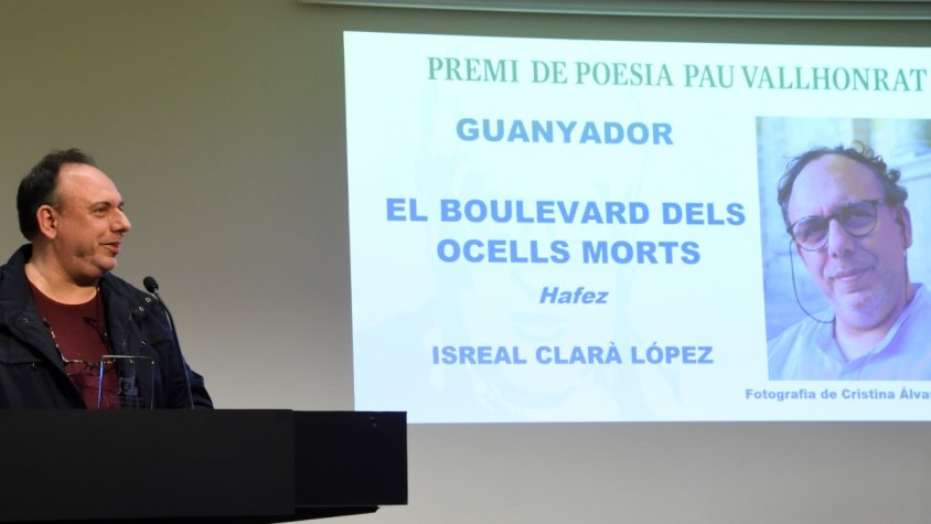 Israel Clarà, autor guanyador de la 3a edició dels Premis Pau Vallhnorat de poesia en català