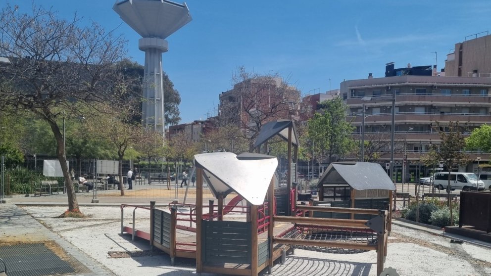 El parc infantil de la Zonilla, a punt per reestrenar-se a la plaça de Catalunya