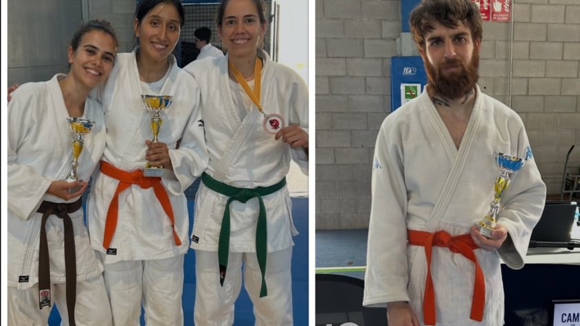 Els quatre medallistes del Fitness Prat
